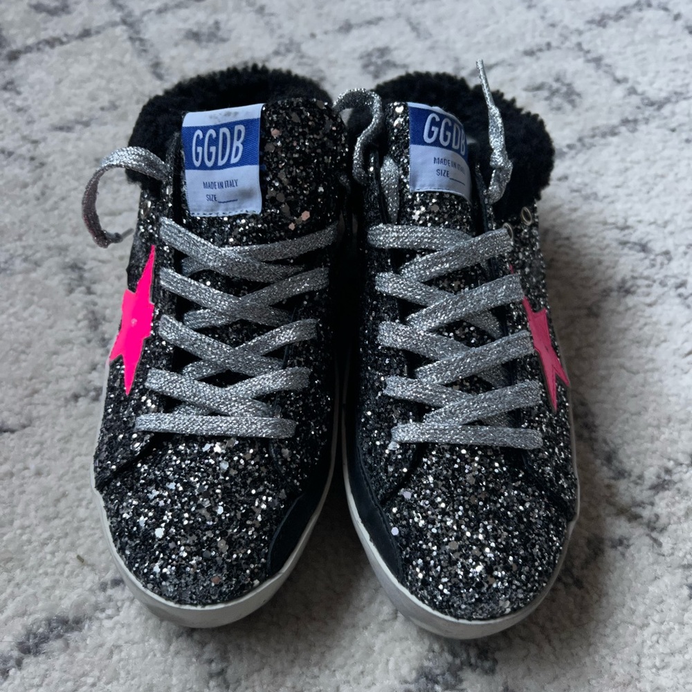 100% Authentic Golden Goose Superstar Sabot Shearling Sneakers.EU 38. New w/box